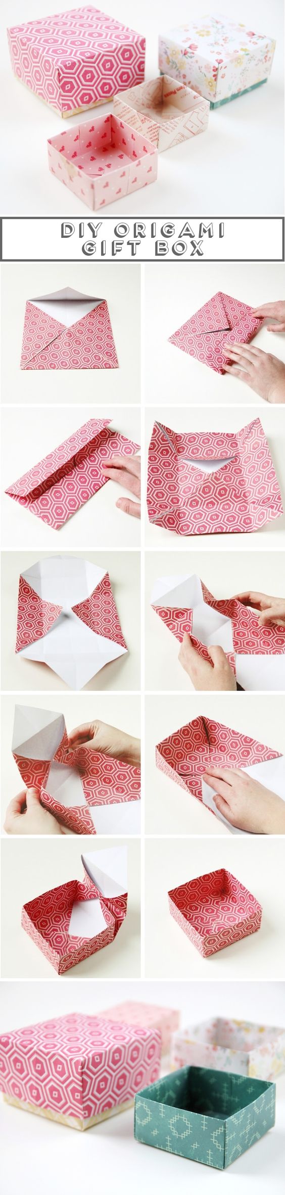 Новогодняя коробочка оригами: упаковываем подарки без ножниц и клея