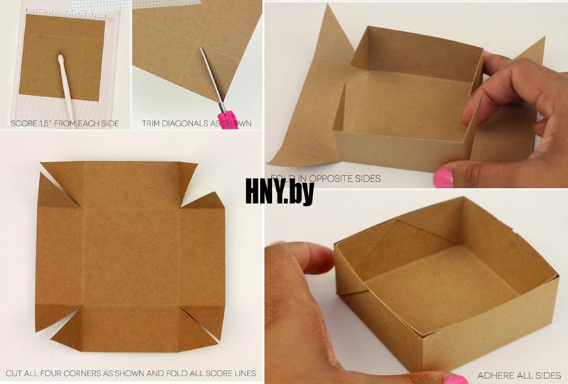 Коробочка для подарков: делаем новогоднюю упаковку своими руками