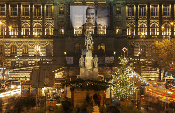 Рождественская ярмарка на Вацлавской площади