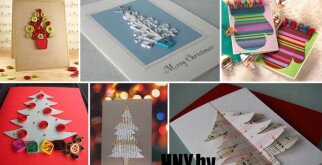 Новогодние открытки своими руками: 30+ крутых идей
