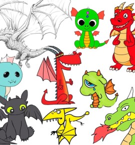 Как нарисовать дракона:🐉 25+ пошаговых мастер классов для детей и взрослых