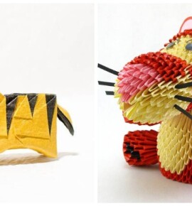 Тигр оригами своими руками: 19 пошаговых инструкций от простых до супер сложных
