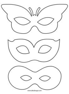 Распечатать маски на голову для детей