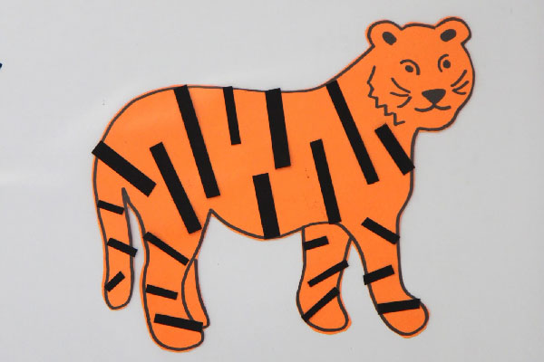 Тигр из бумаги на Новый год 2022 | Шаблоны, схемы и 50 фото